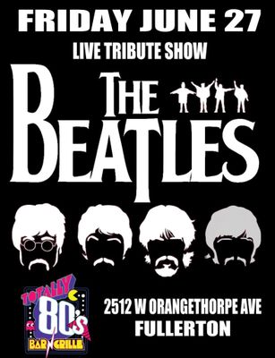 June 27th, 2025 - Friday  - The Beatles - Live Tribute Show