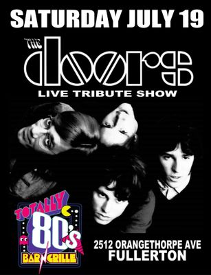July 19th, 2025- Saturday - The Doors - Live Tribute Show