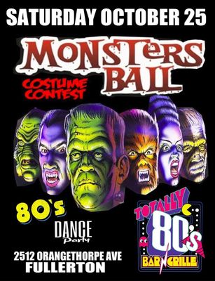 October 25th, 2025 - Saturday - Monsters Ball Dance Party