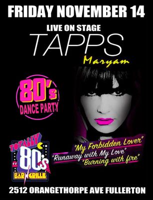 November 14th, 2025 - Friday  - Tapps - Live Show