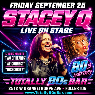 September 25th, 2026 -Friday- Stacey Q - Live on Stage