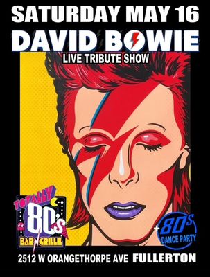 May 16th, 2026 - Saturday -David Bowie - Live - Tribute Show
