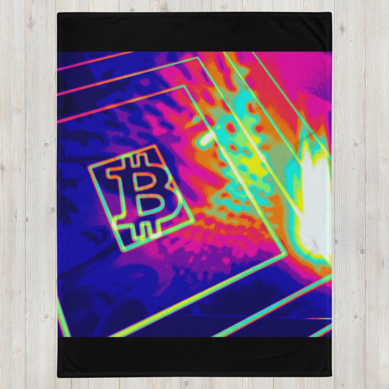 BITCOIN in SPLASHING COLOR - (BLANKET #1)