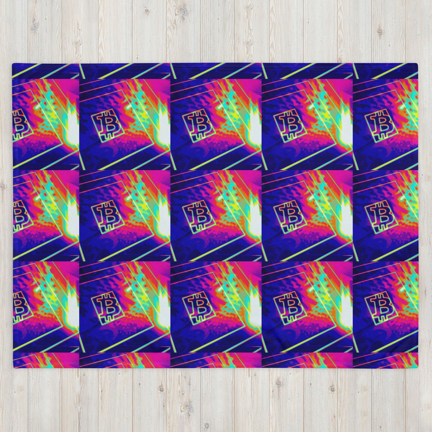 BITCOIN in SPLASHING COLOR - (BLANKET #3) BITCOIN in SPLASHING COLOR - (BLANKET #3)