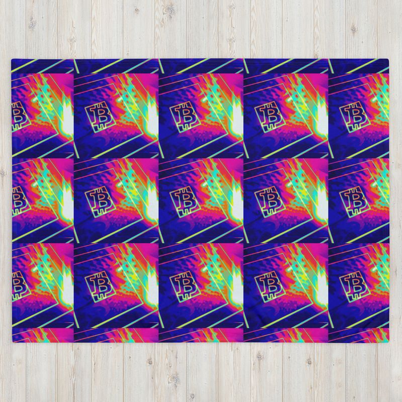 BITCOIN in SPLASHING COLOR - (BLANKET #3)