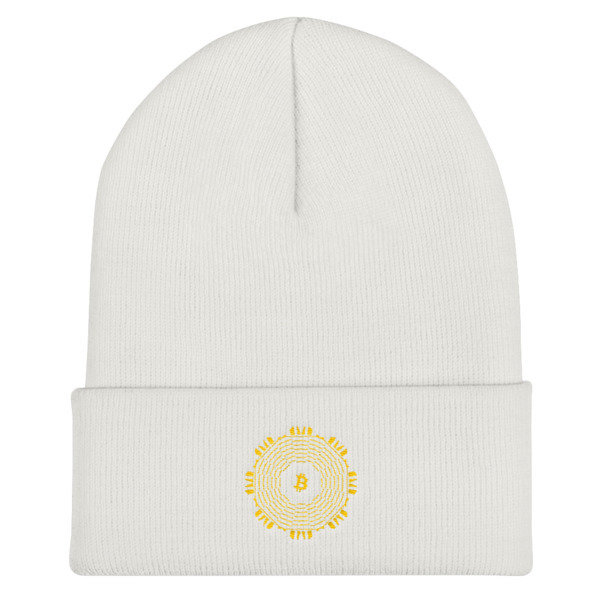 BITCOIN in FULL BLOOM - (BEANIE), Color: White