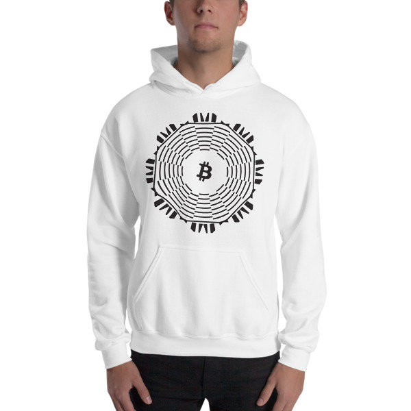 BITCOIN in FULL BLOOM - (HOODIE), Color: White, Size: S