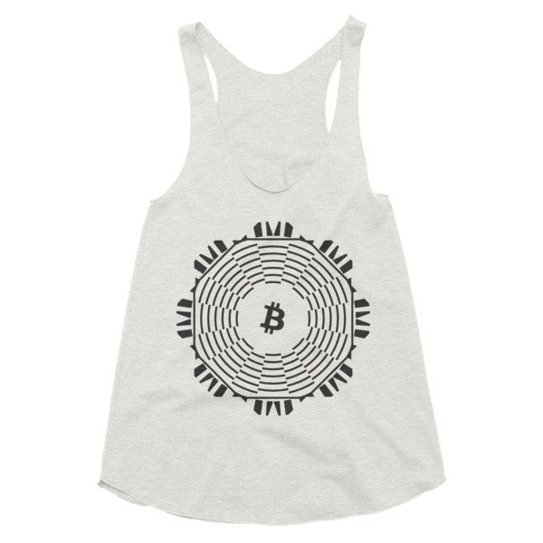 BITCOIN in FULL BLOOM - (WOMEN&#39;S RACERBACK TANK)
