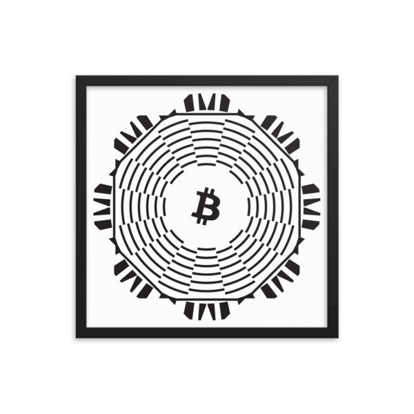 BITCOIN in FULL BLOOM - (FRAMED POSTER)