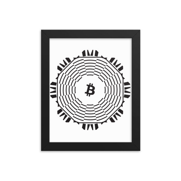 BITCOIN in FULL BLOOM - (FRAMED POSTER) BITCOIN in FULL BLOOM - (FRAMED POSTER), Size: 8×10