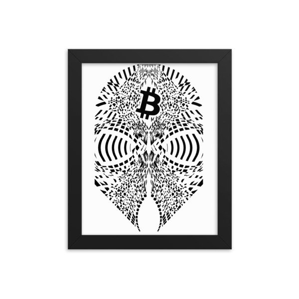 BITCOIN the GIANT - (FRAMED POSTER), Size: 8×10
