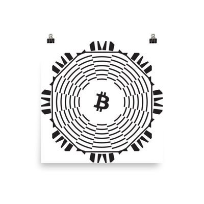 BITCOIN in FULL BLOOM - (POSTER)