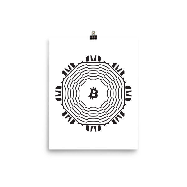 BITCOIN in FULL BLOOM - (POSTER), Size: 8×10