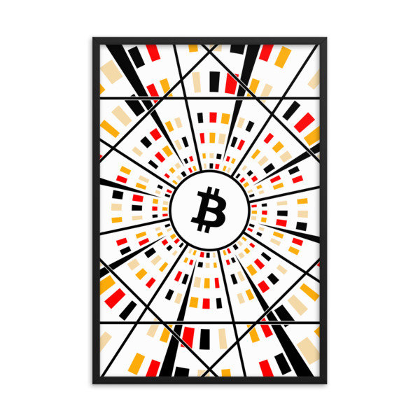 BITCOIN at HYPER SPEED - (FRAMED POSTER