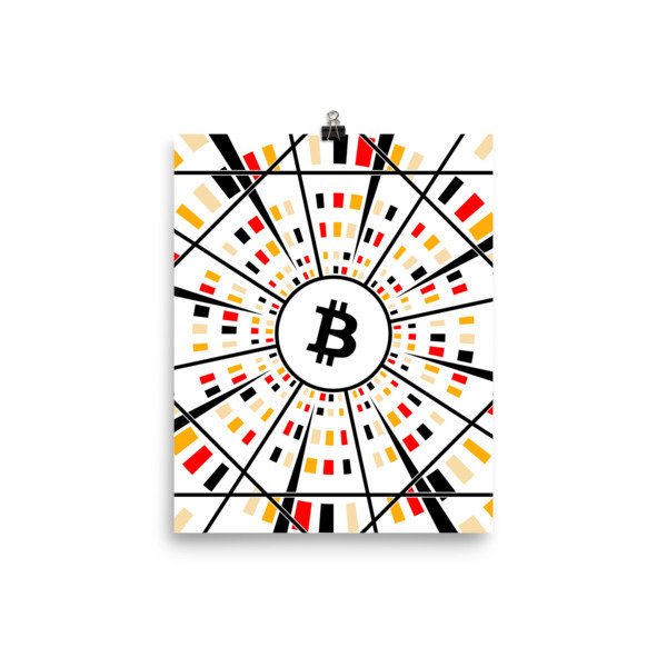 BITCOIN at HYPER SPEED - (POSTER), Size: 8×10