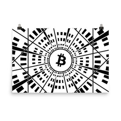 BITCOIN at HYPER SPEED - (POSTER)