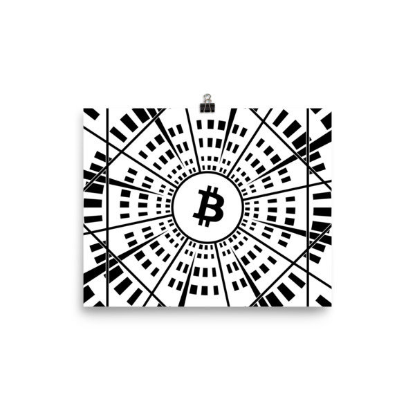 BITCOIN at HYPER SPEED - (POSTER), Size: 8×10
