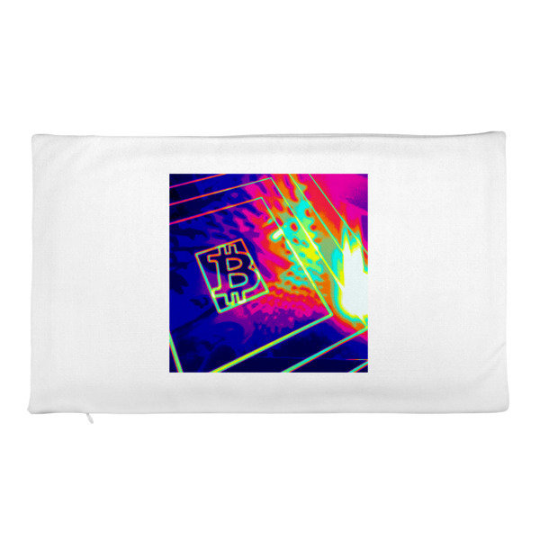 BITCOIN in SPLASHING COLOR - (PILLOW CASE)