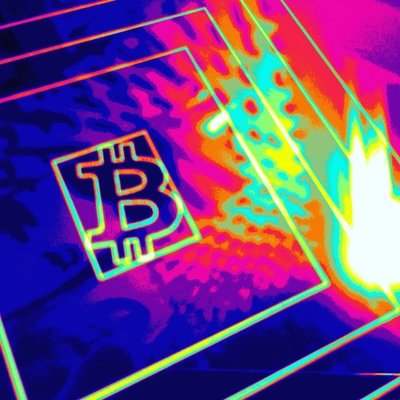 BITCOIN in SPLASHING COLOR