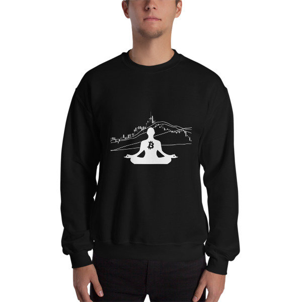 BITCOIN in the FLOW - (SWEATSHIRT), Color: Black, Size: S