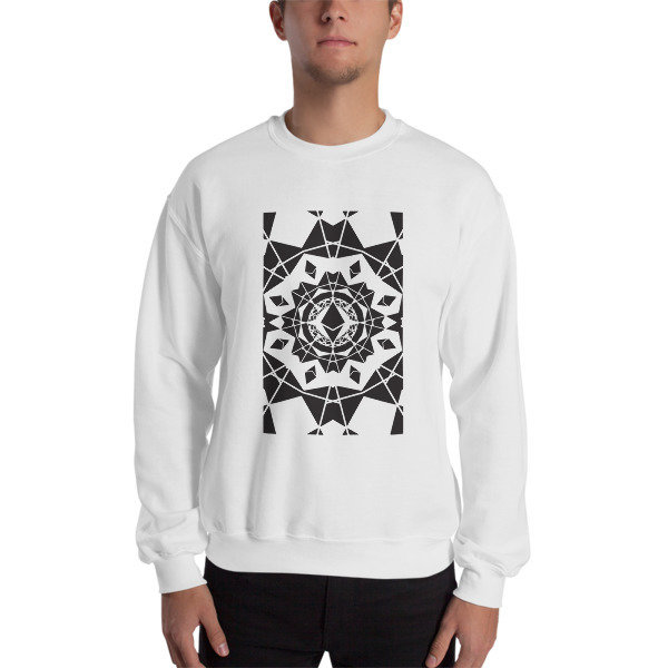 ETHEREUM in the MATRIX - (SWEATSHIRT), Color: White, Size: S