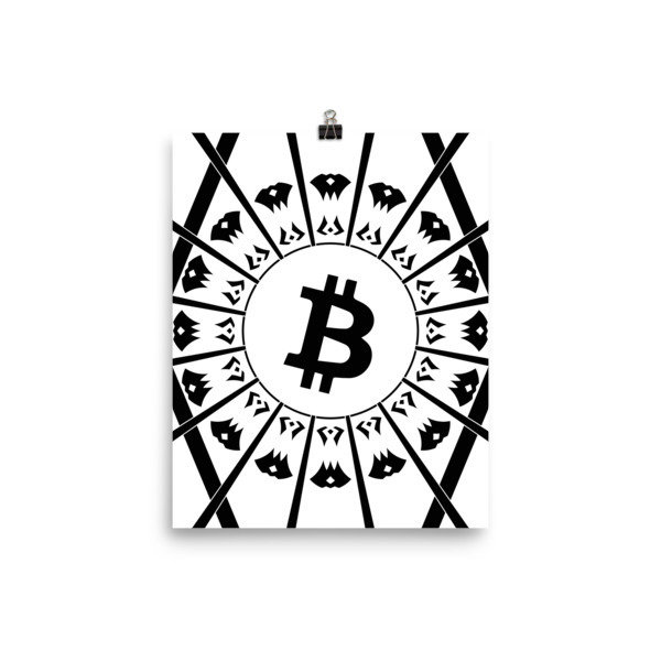 BITCOIN in the GLOW - (POSTER)