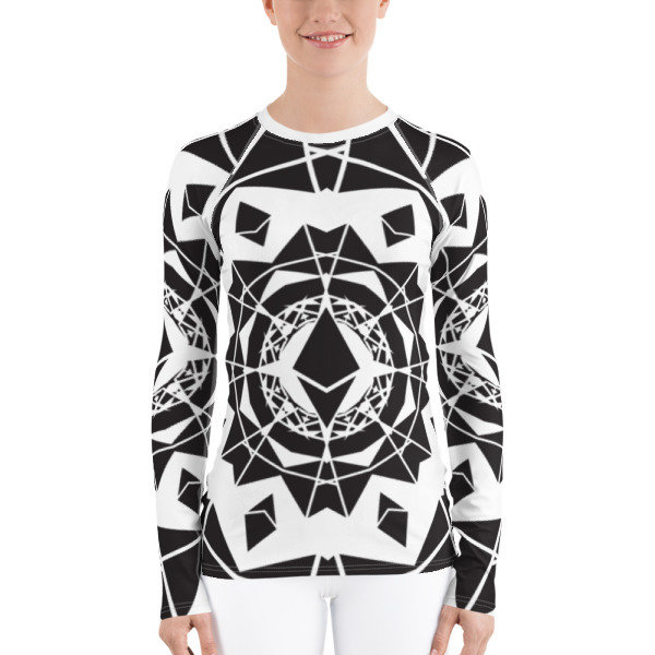 ETHEREUM in the MATRIX - (WOMEN&#39;S RASH GUARD), Size: XS