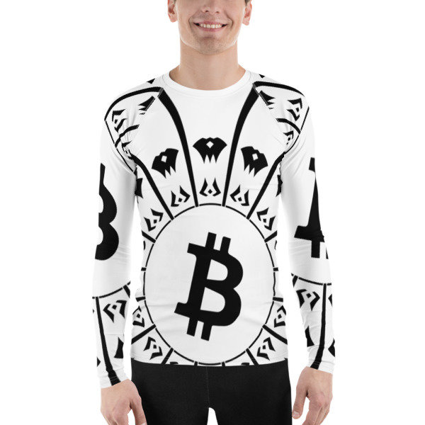 BITCOIN in the GLOW - (RASH GUARD), Size: XS