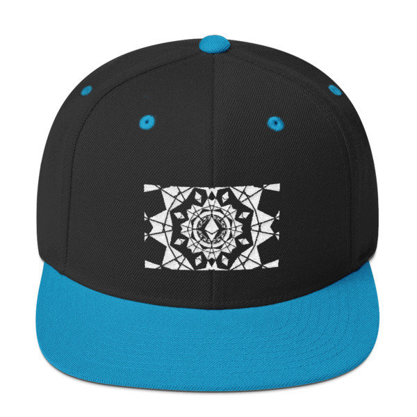 ETHEREUM in the MATRIX  - (SNAPBACK HAT), Color: Black/ Teal
