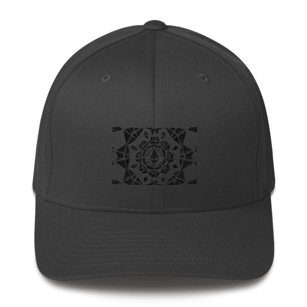 ETHEREUM in the MATRIX - (FLEXFIT CAP), Color: Dark Grey, Size: S/M