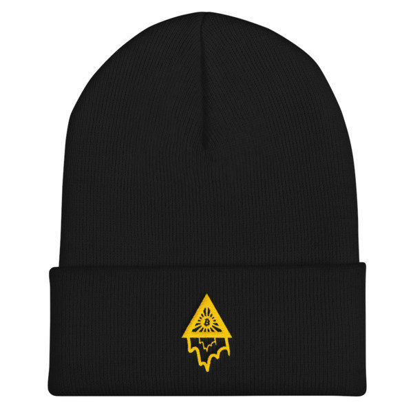 BITCOIN in the DRIPPING TRIANGLE - (BEANIE)
