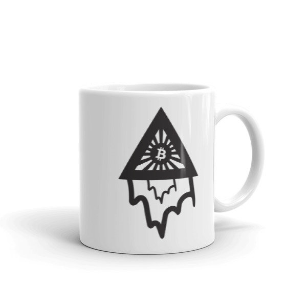 BITCOIN in the DRIPPING TRIANGLE - (MUG) BITCOIN in the DRIPPING TRIANGLE - (MUG), Size: 11oz