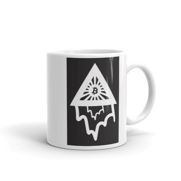 BITCOIN in the DRIPPING TRIANGLE - (MUG) BITCOIN in the DRIPPING TRIANGLE - (MUG), Size: 11oz