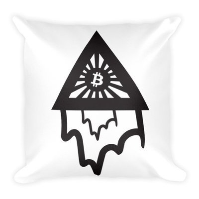 BITCOIN in the DRIPPING TRIANGLE - (PILLOW)