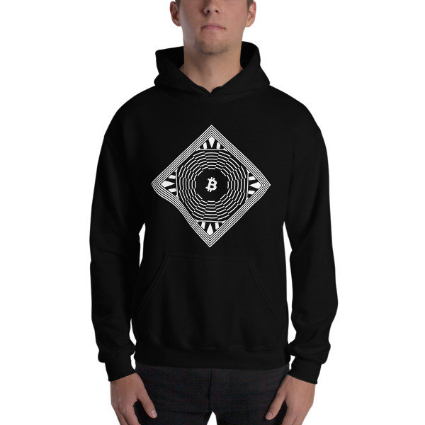 BITCOIN in FULL BLOSSOM - (HOODIE), Color: Black, Size: S