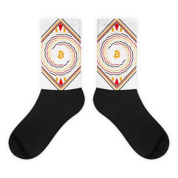 BITCOIN in FULL BLOSSOM - (SOCKS), Size: M (6-8)