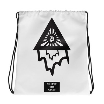 BITCOIN in the DRIPPING TRIANGLE - (DRAWSTRING BAG)