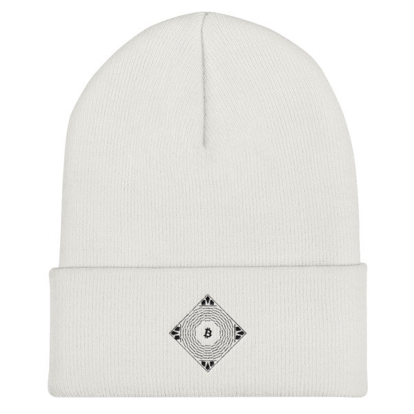BITCOIN in FULL BLOSSOM - (BEANIE), Color: White
