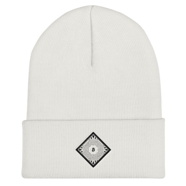 BITCOIN in FULL BLOSSOM - (BEANIE), Color: White