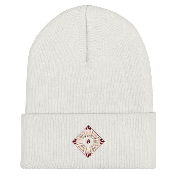 BITCOIN in FULL BLOSSOM - (BEANIE), Color: White