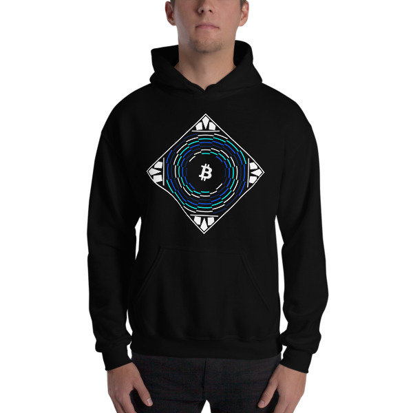 BITCOIN in FULL BLOSSOM - (HOODIE), Color: Black, Size: S