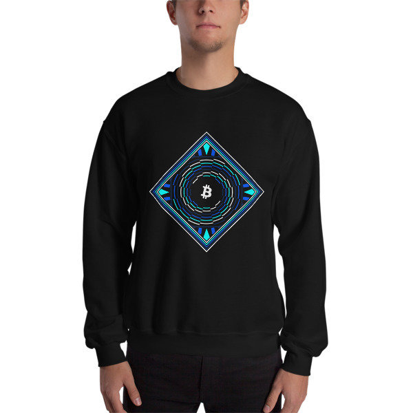 BITCOIN in FULL BLOSSOM - (SWEATSHIRT), Color: Black, Size: S