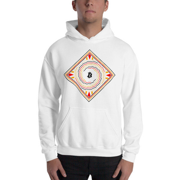 BITCOIN in FULL BLOSSOM - (HOODIE), Color: White, Size: S