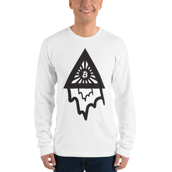 BITCOIN in the DRIPPING TRIANGLE - (LONG SLEEVE SHIRT)