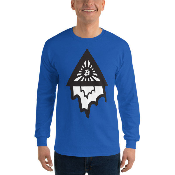 BITCOIN in the DRIPPING TRIANGLE - (LONG SLEEVE SHIRT)