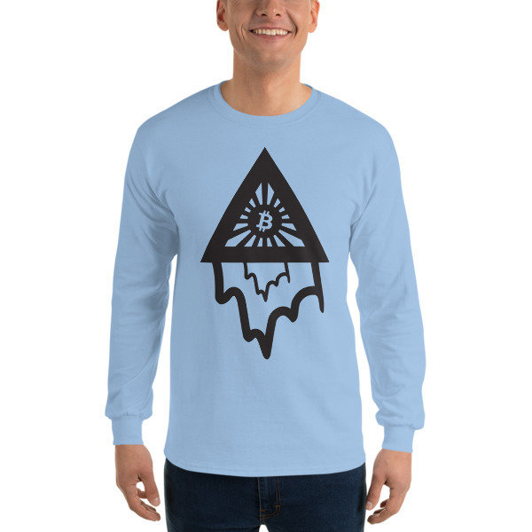 BITCOIN in the DRIPPING TRIANGLE - (LONG SLEEVE SHIRT)