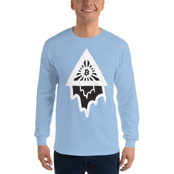 BITCOIN in the DRIPPING TRIANGLE - (LONG SLEEVE SHIRT)