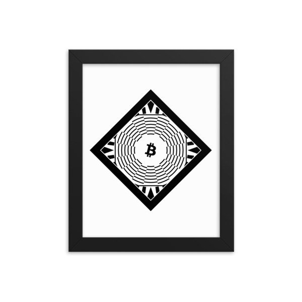 BITCOIN in FULL BLOSSOM - (FRAMED POSTER), Size: 8×10