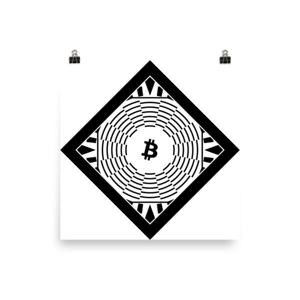 BITCOIN in FULL BLOSSOM - (POSTER)