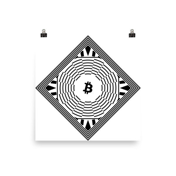 BITCOIN in FULL BLOSSOM - (POSTER)